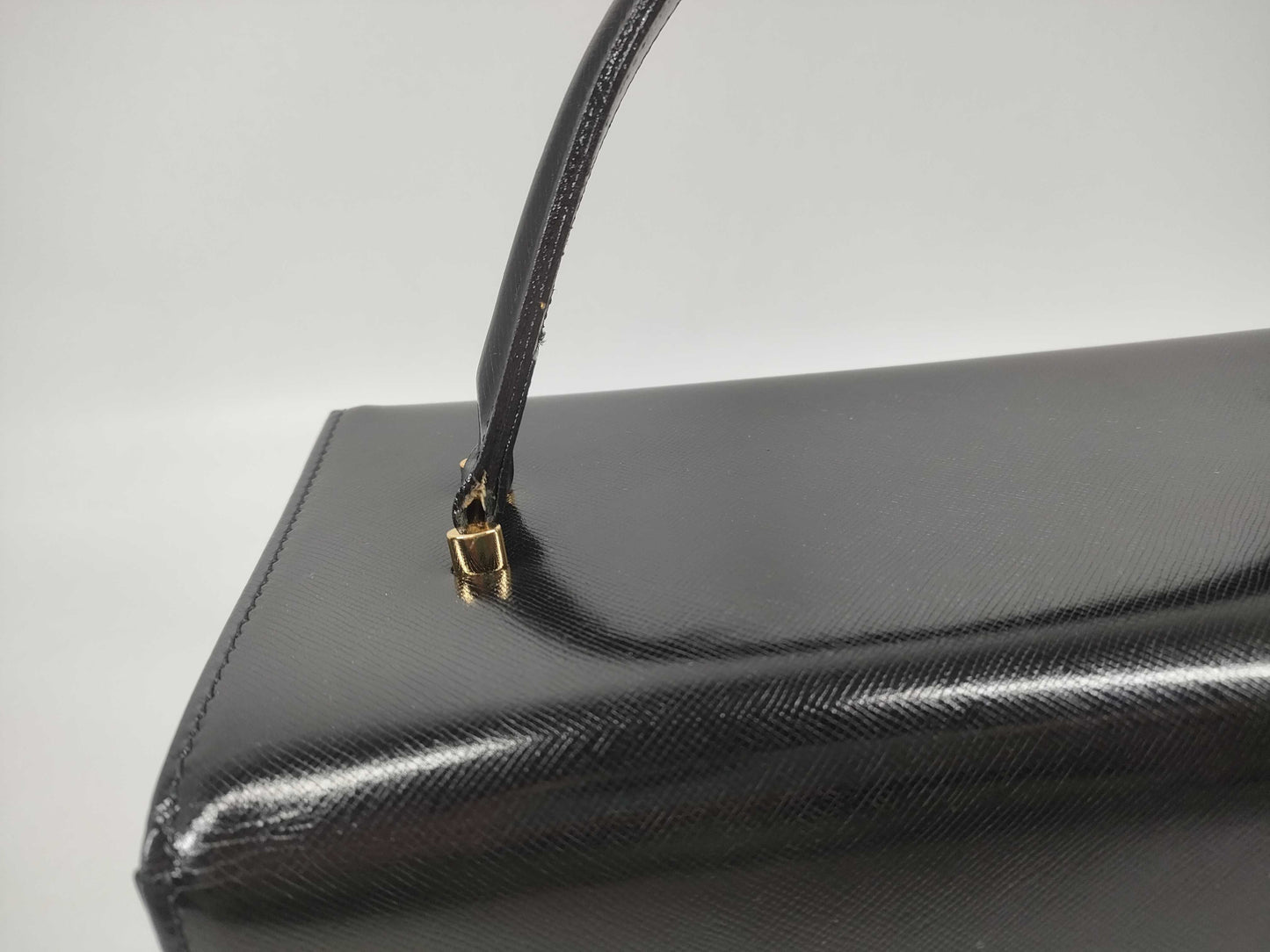 VERSACE Vanity Leather Bag Vanity Bag