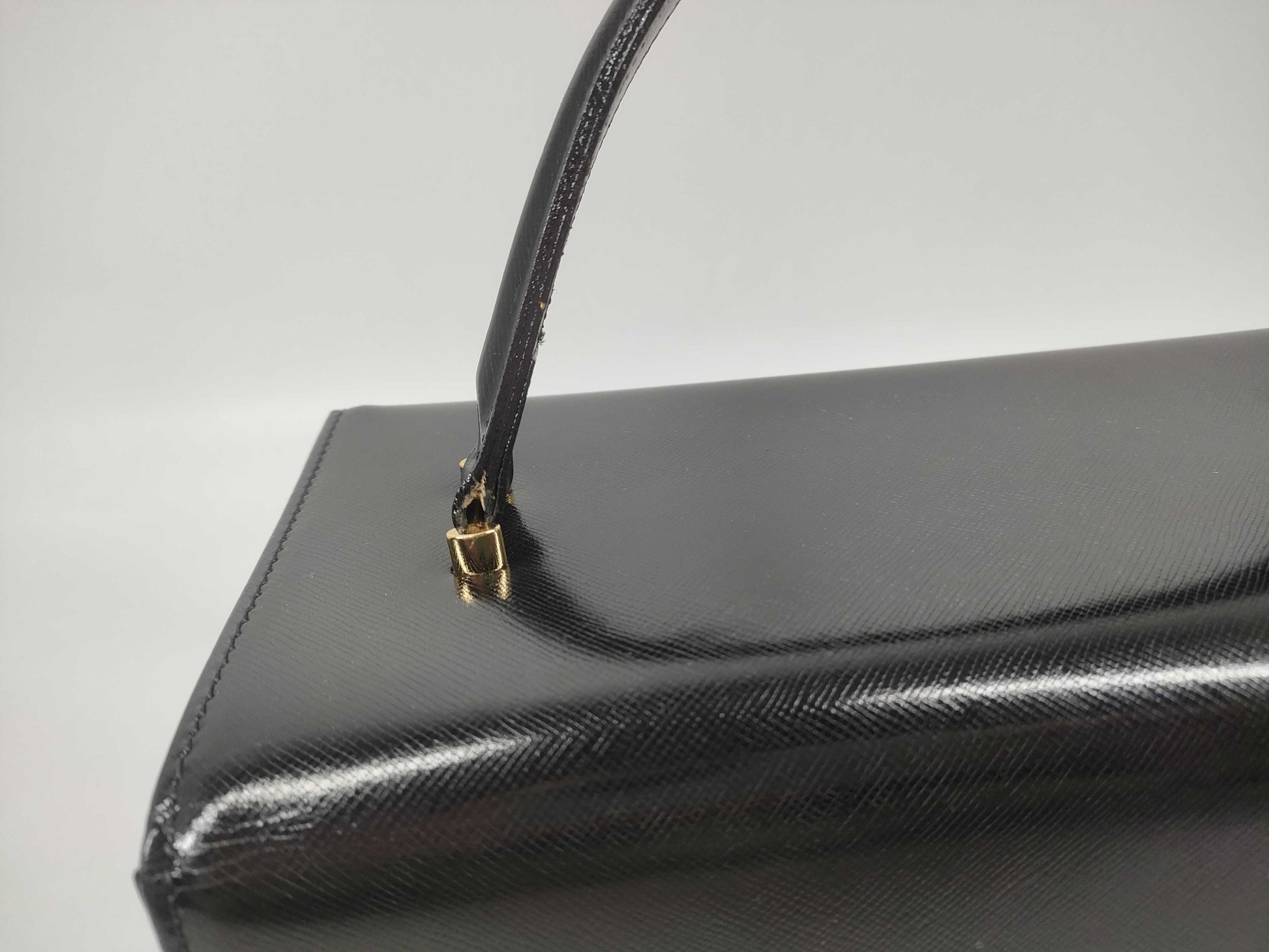 VERSACE Vanity Leather Bag Vanity Bag