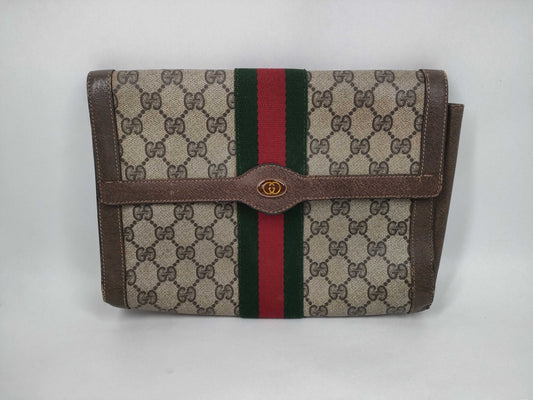 GUCCI GG Supreme Sherry Line Clutch Bag Clutch Bag