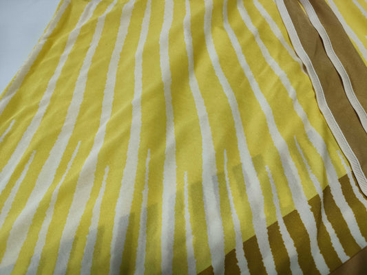 HERMES Carre Triangle Scarf Yellow Scarf