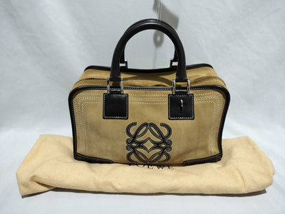 LOEWE Amazona 28 Suede/Leather Handbag