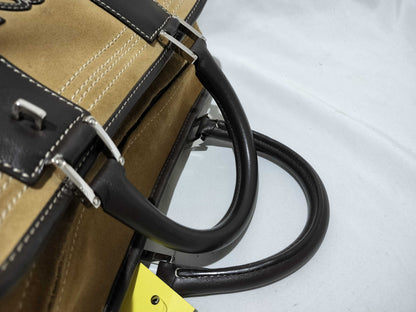 LOEWE Amazona 28 Suede/Leather Handbag