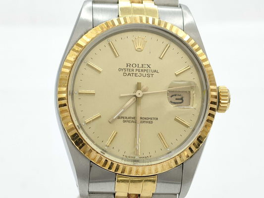 ROLEX 16013 9874109 Champagne Dial Jubilee Bracelet Boys' Watch