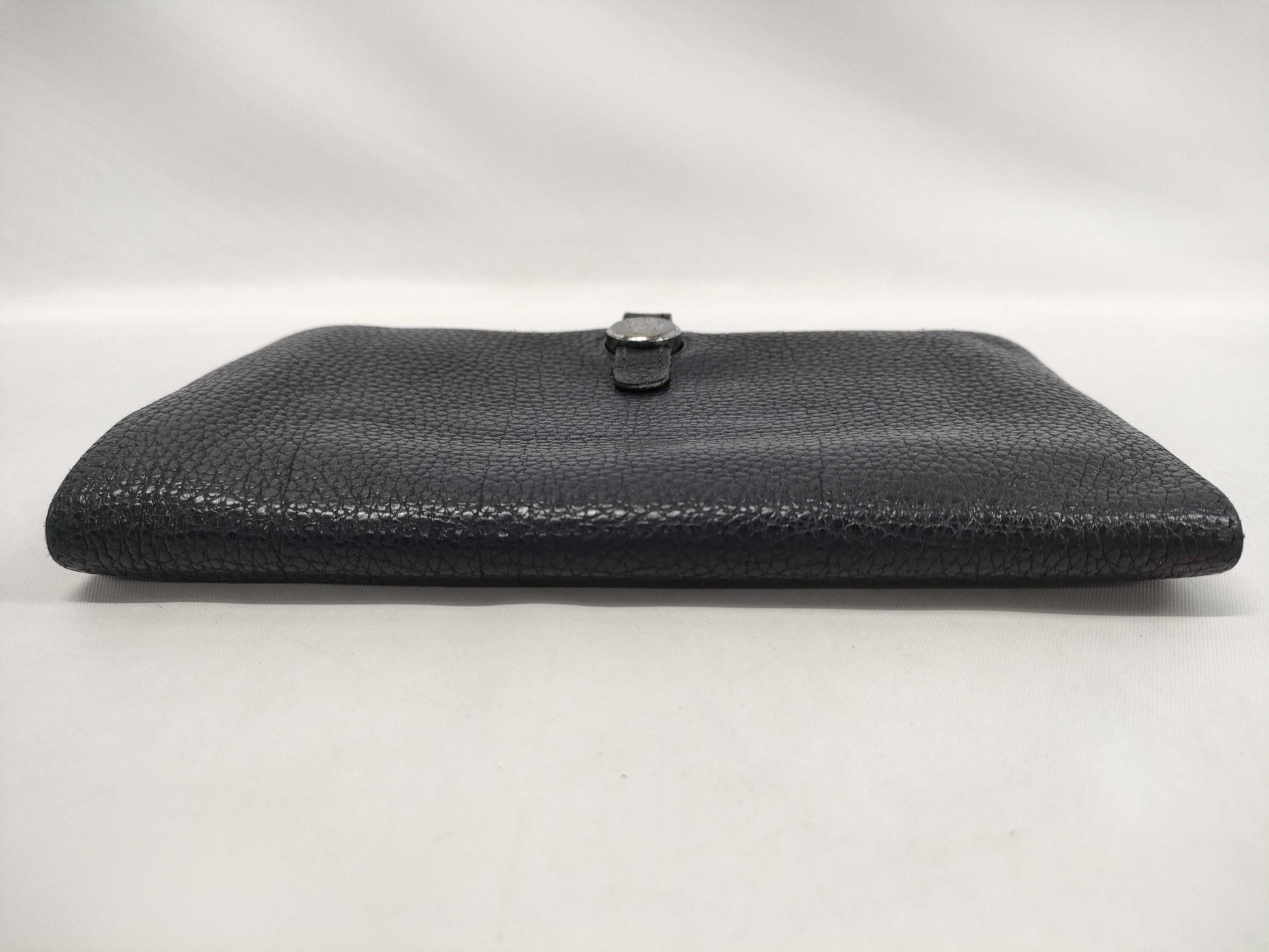 HERMES Dogon GM Black □D Wallet