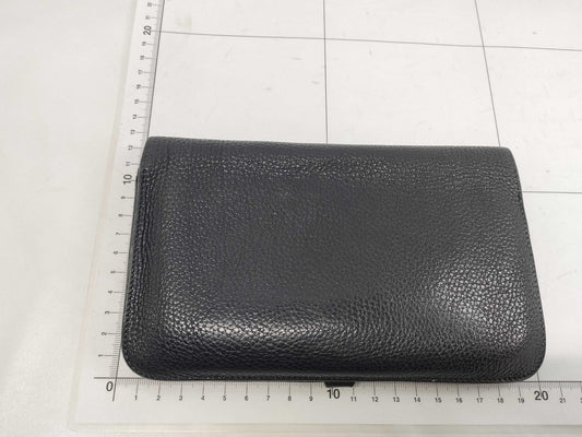 HERMES Dogon GM Black □D Wallet