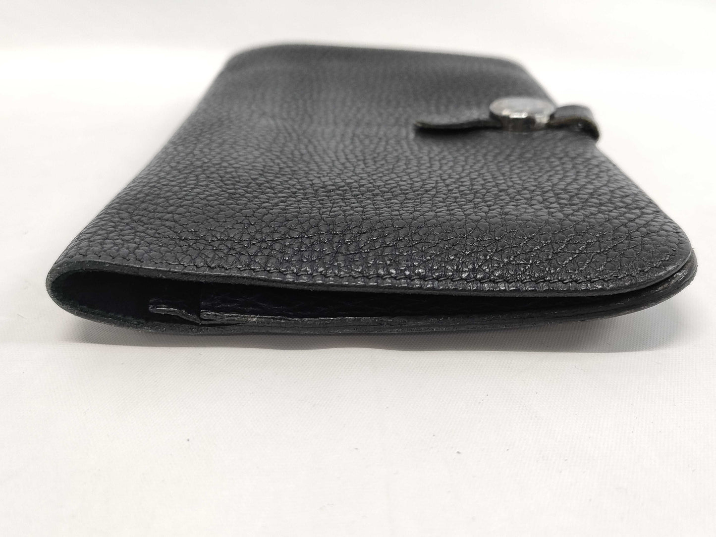 HERMES Dogon GM Black □D Wallet