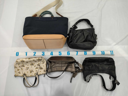 COACH *3/Canvas*1/PVC*1 5-piece bag