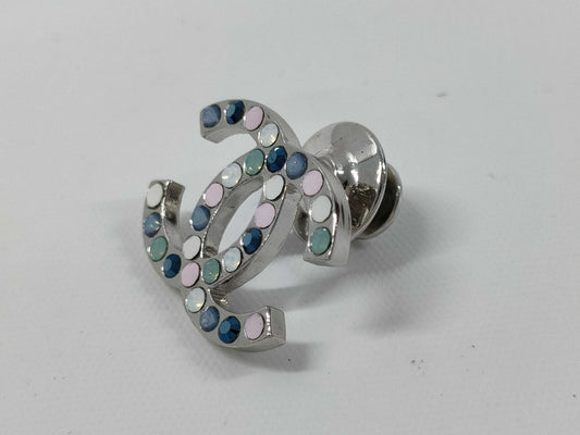 CHANEL Coco Rhinestone Pin Brooch Brooch