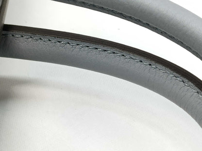 HERMES Birkin 25 Togo/Gray/SV Fittings/K-Engraved Handbag