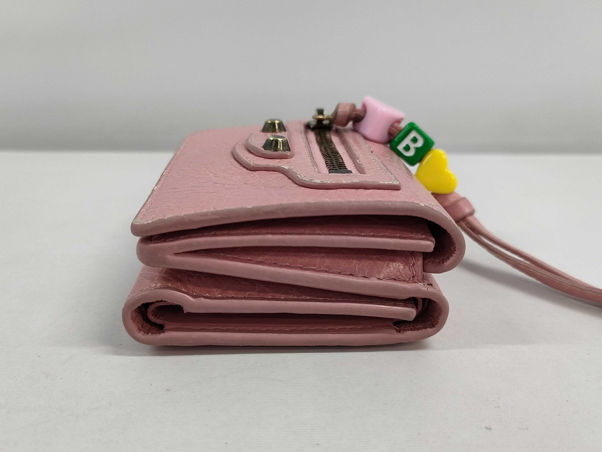 BALENCIAGA le city mini wallet with charm