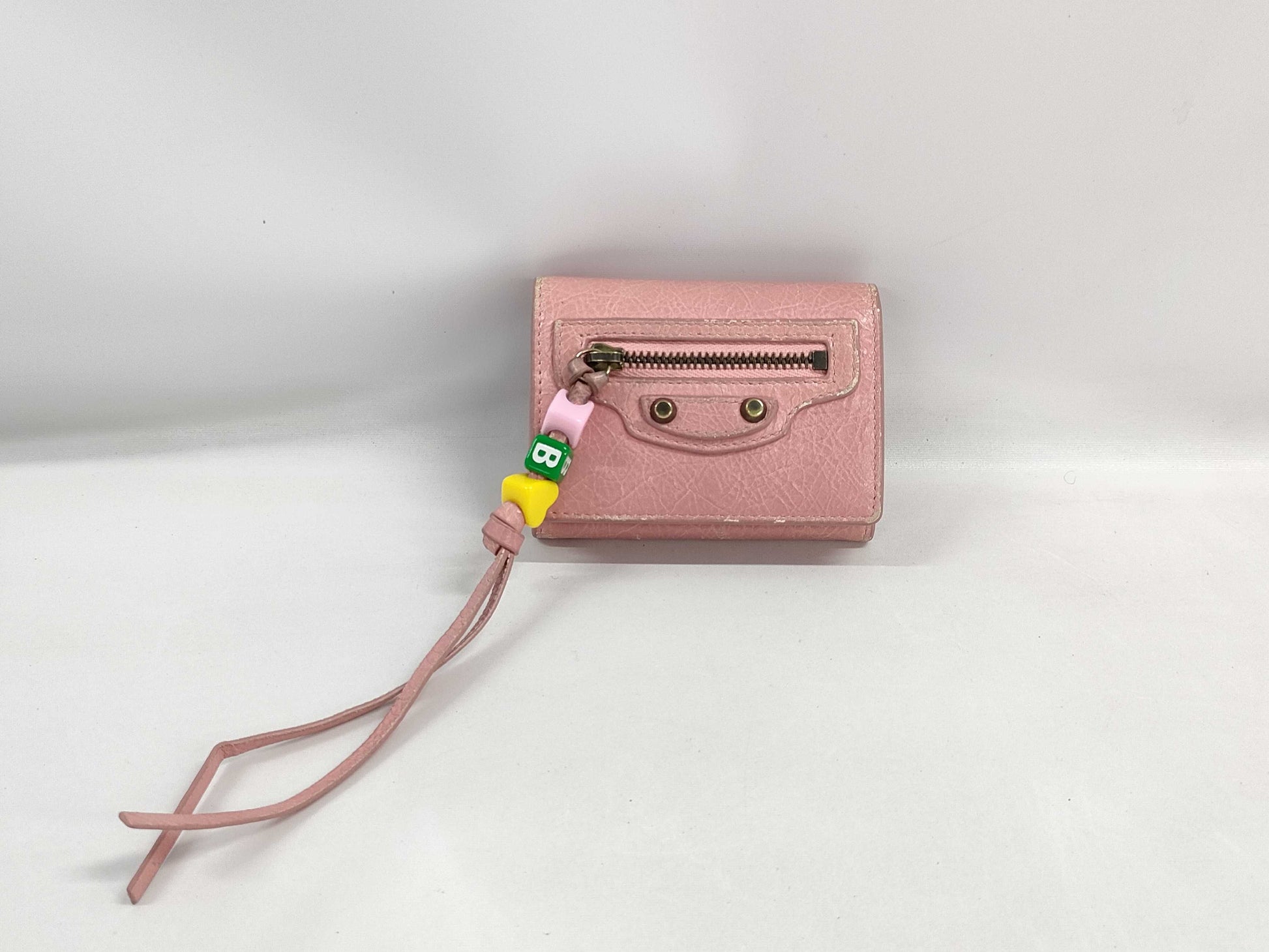 BALENCIAGA le city mini wallet with charm