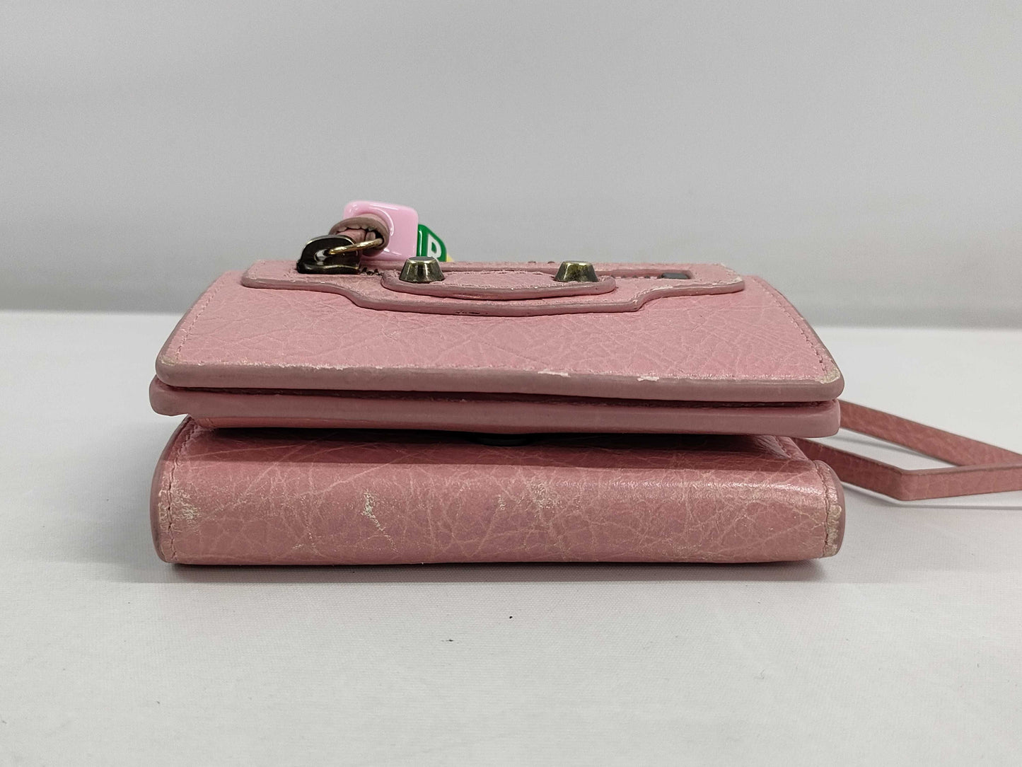 BALENCIAGA le city mini wallet with charm