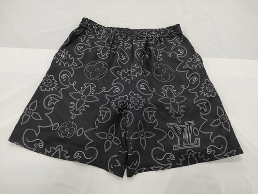 LOUIS VUITTON RM242MM MRR HRP99W Monogram Silk Shorts Shirt