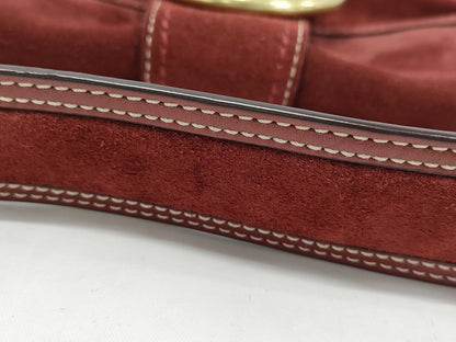 COACH Soho Suede Demi-Flap Bag Signature One Shoulder Handbag