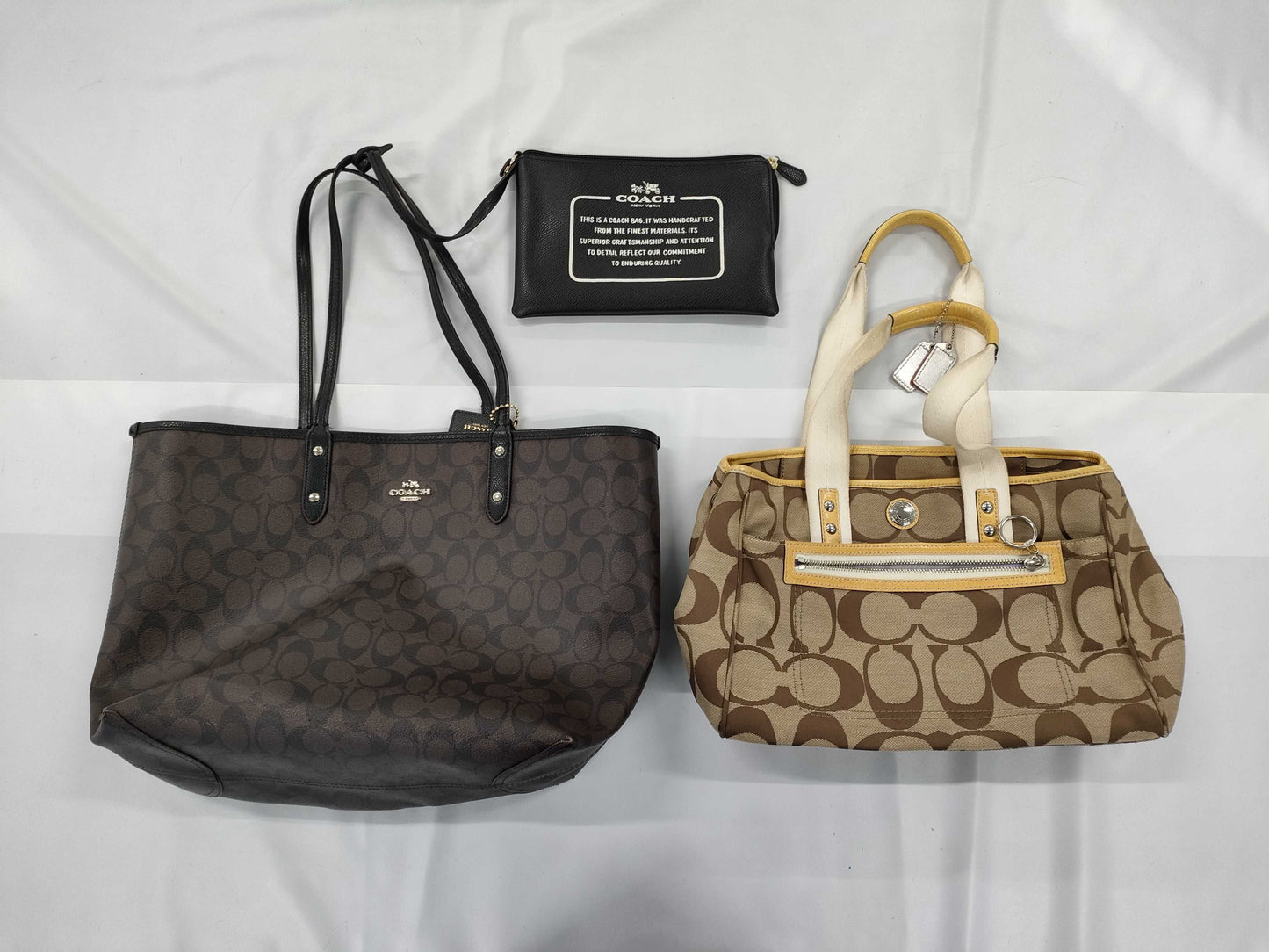 COACH Signature B1093-F14878/Signature Print 2 Pieces Bag