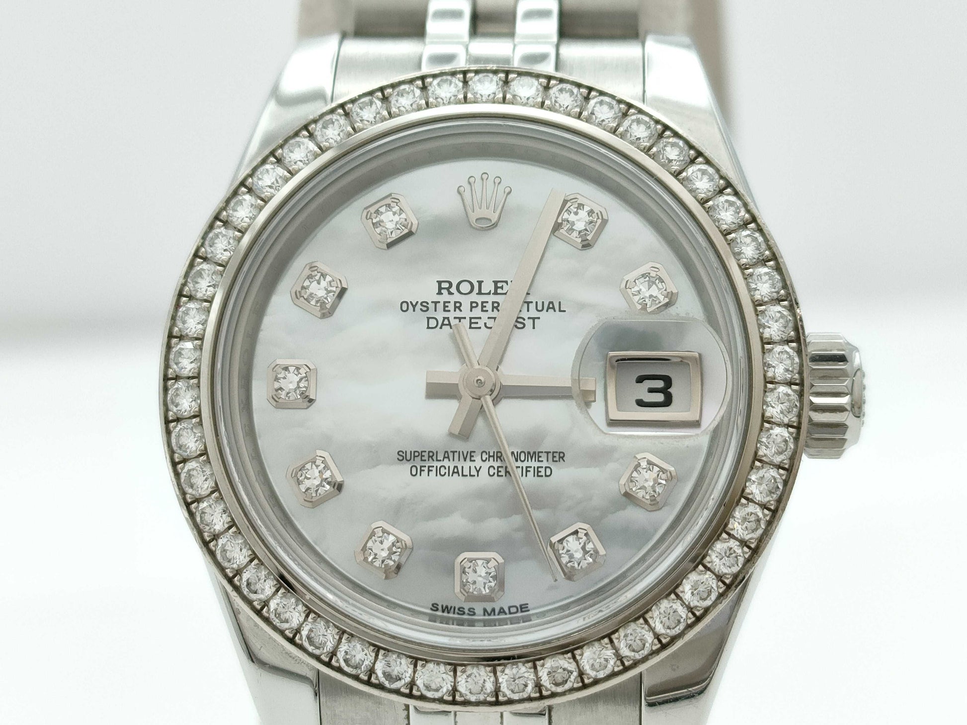 ROLEX 179384G 68F91628 Shell Dial Women's Watch