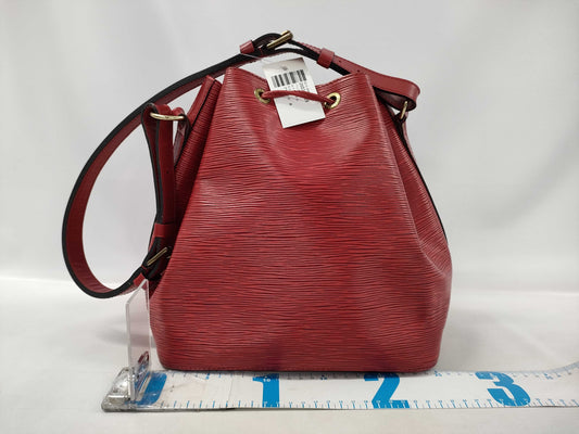 LOUIS VUITTON Epi Petit Noe Red Shoulder Bag