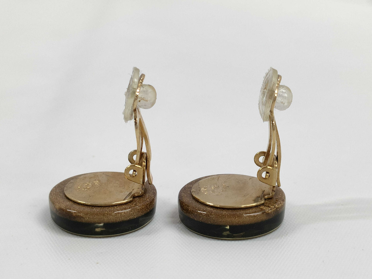 CHANEL 01 C Clover Earrings Earrings