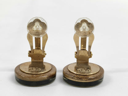 CHANEL 01 C Clover Earrings Earrings