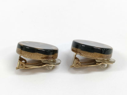 CHANEL 01 C Clover Earrings Earrings