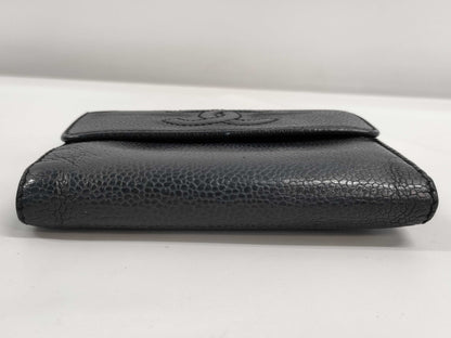 CHANEL Caviar Skin Folding Wallet Wallet