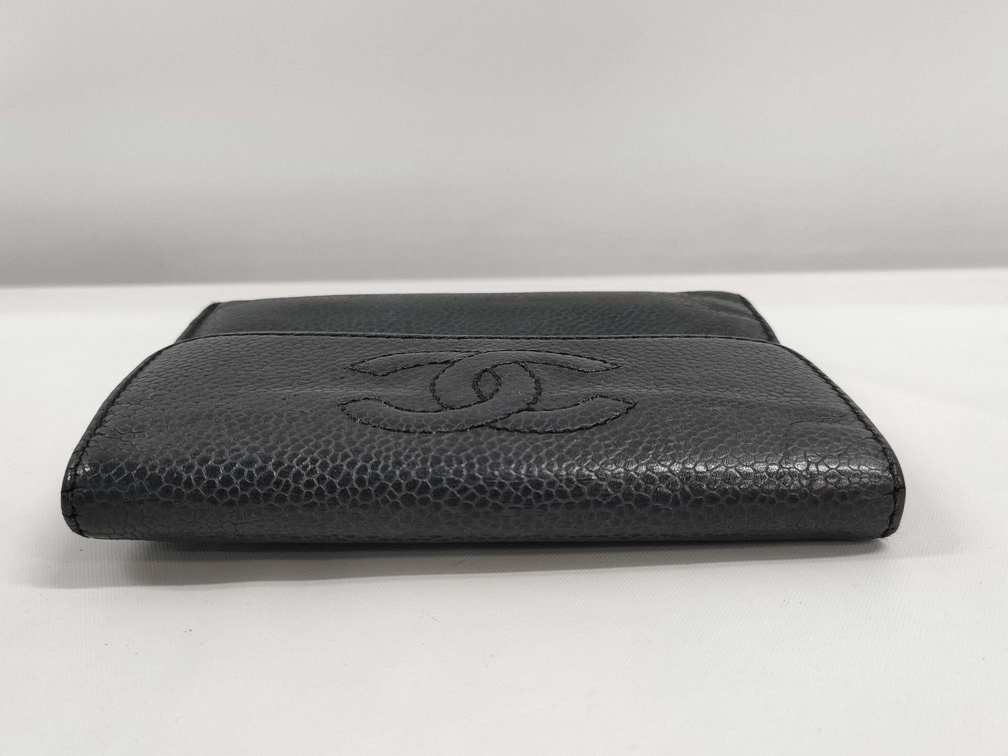 CHANEL Caviar Skin Folding Wallet Wallet