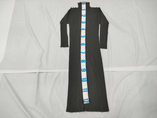ISSEY MIYAKE Pleated Pleated Grey OP Dress