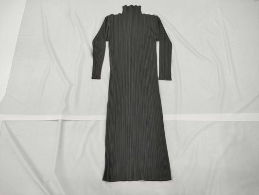 ISSEY MIYAKE Pleated Pleated Grey OP Dress