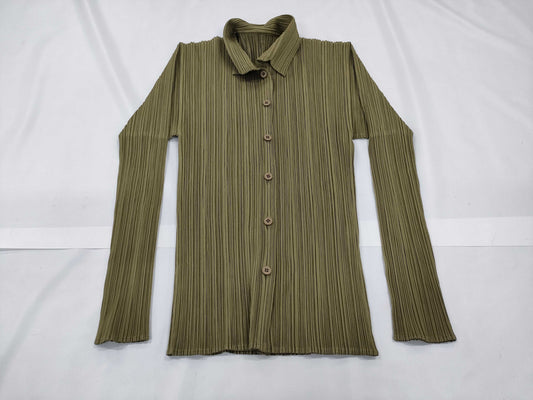 ISSEY MIYAKE Pleated Pleated Cardigan Cardigan