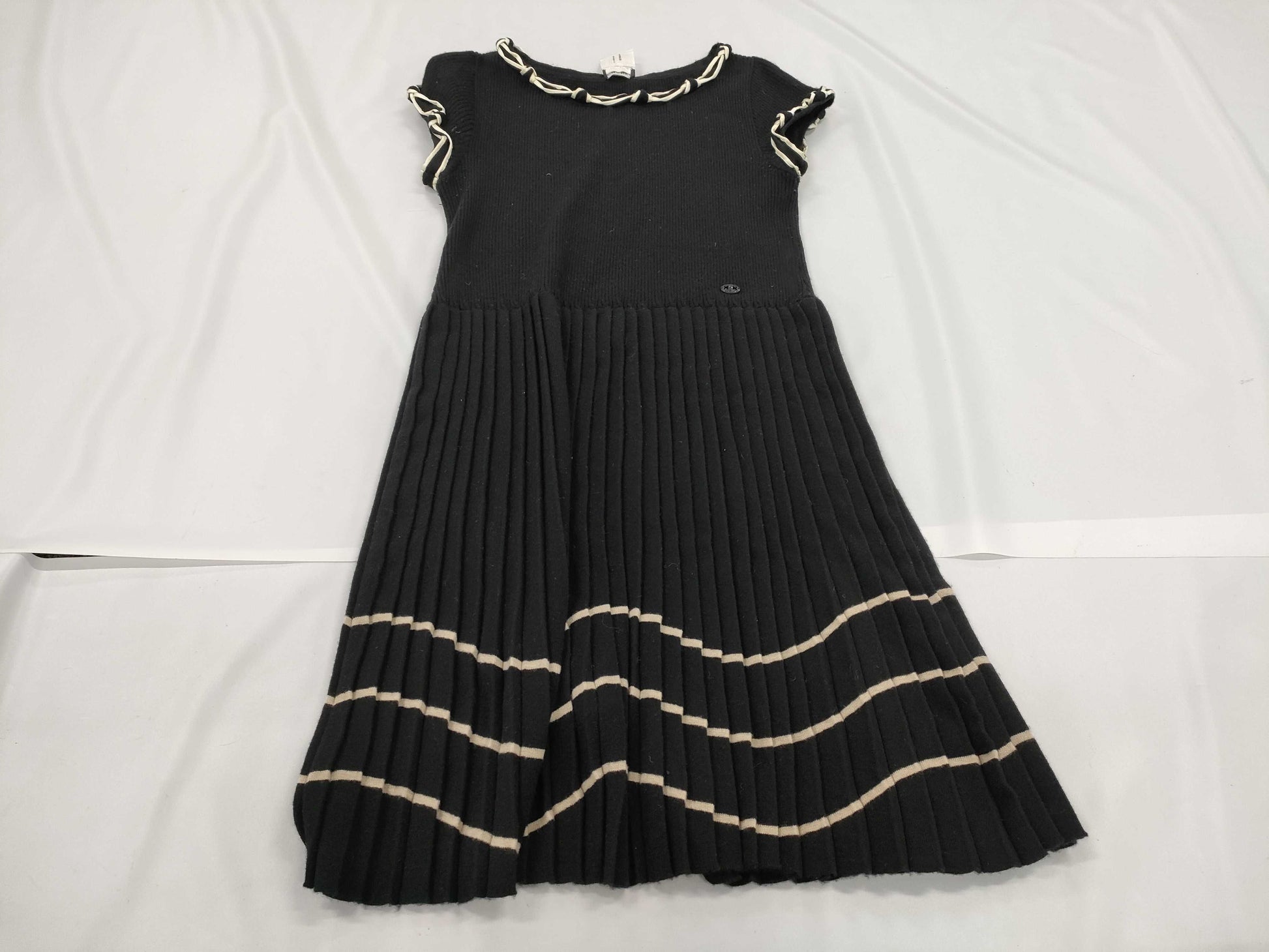CHANEL 07A Knitted Dress with Coco Mark Dress