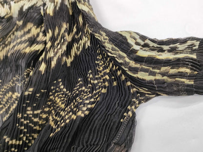 ISSEY MIYAKE Cardigan, All-Over Print, Pleats Please Cardigan