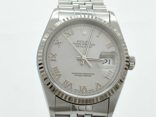 ROLEX 16234 Y448352 Silver Roman Men's Watch
