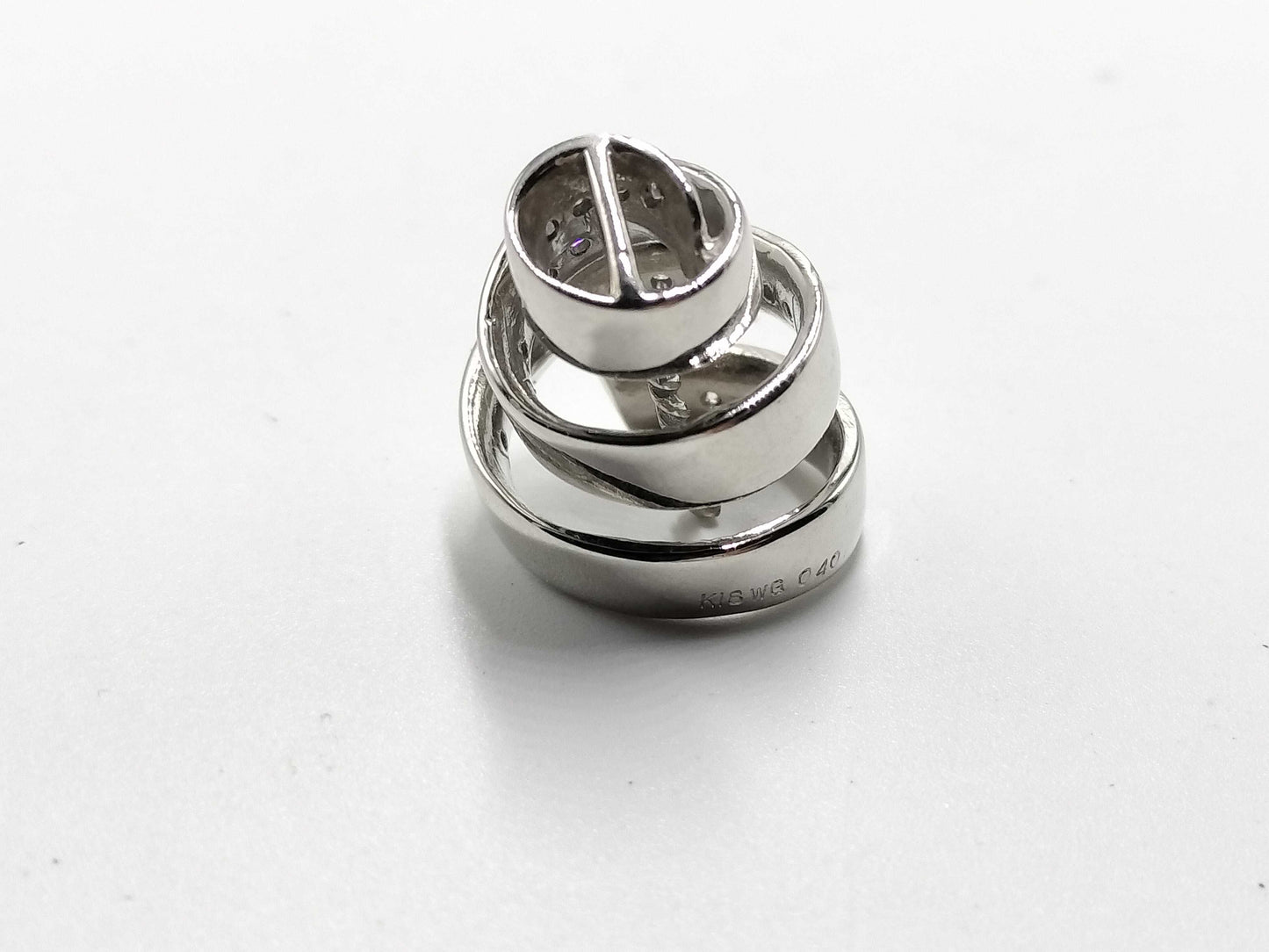 Melee D Top 0.4K18WG 4.9g Pendant Top