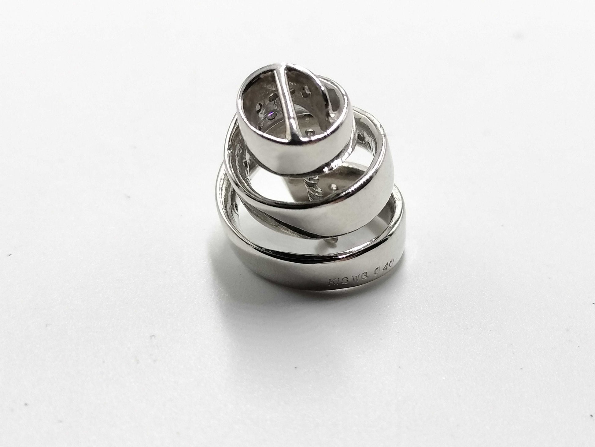 Melee D Top 0.4K18WG 4.9g Pendant Top