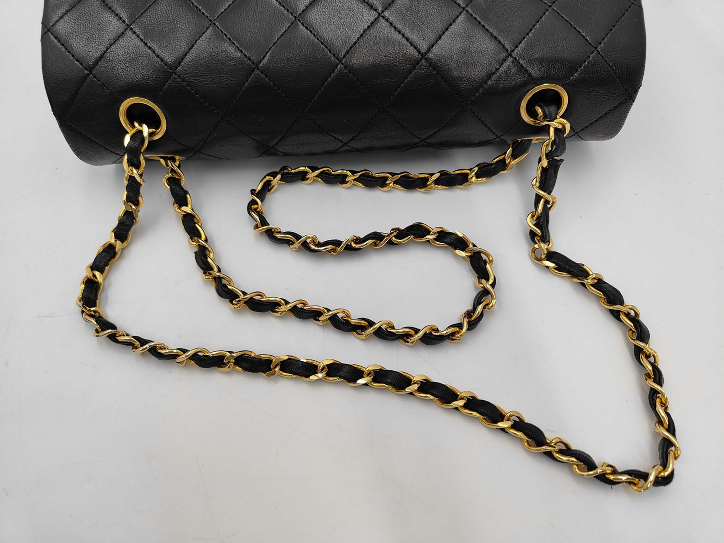 CHANEL Lambskin Matelasse Chain Shoulder Bag with Double Flap, 0 Series