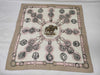 HERMES Silk Carre 90 Cuivreries Scarf
