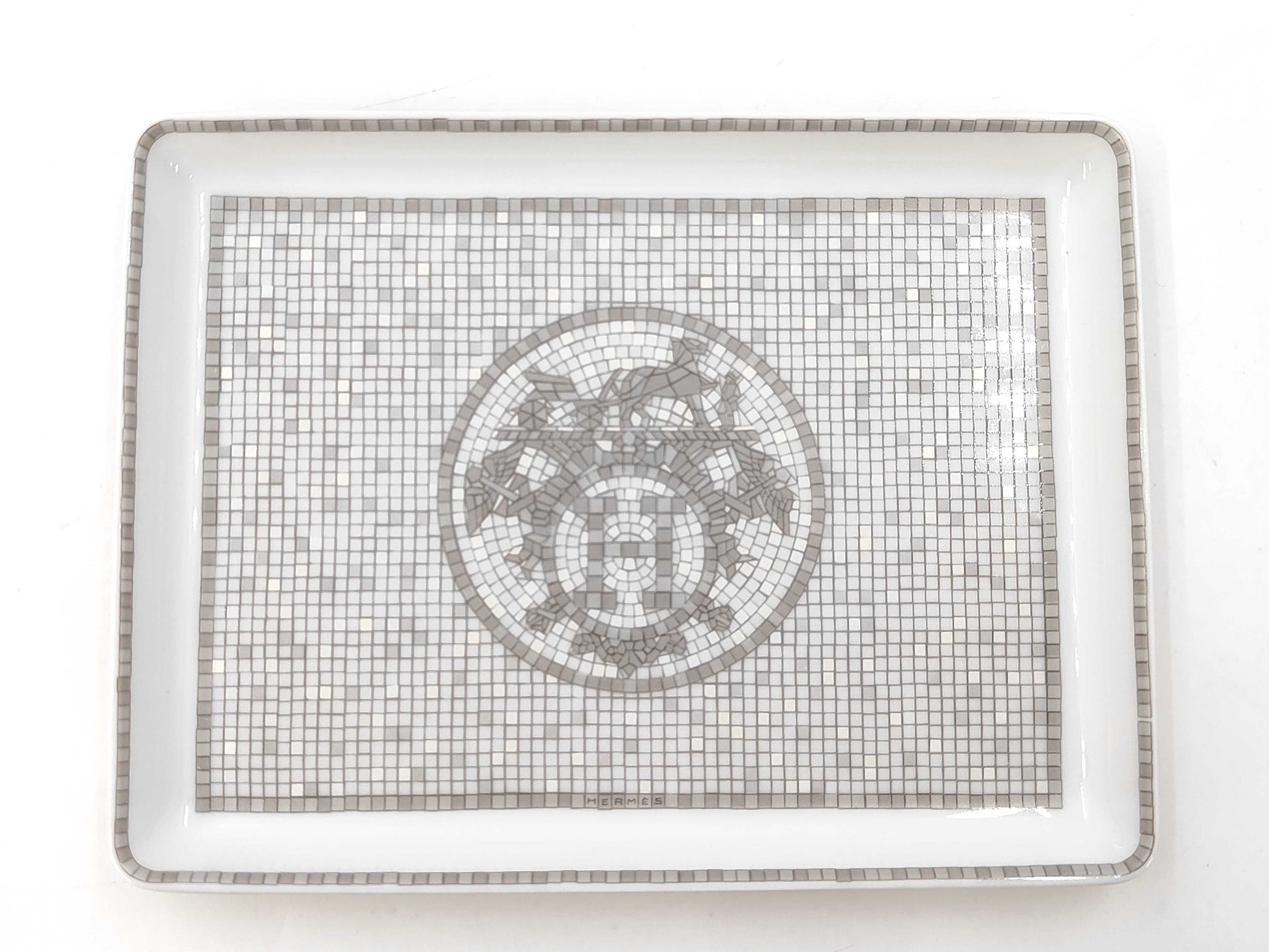 HERMES Mosaic Vinquatre Tray Other Accessories