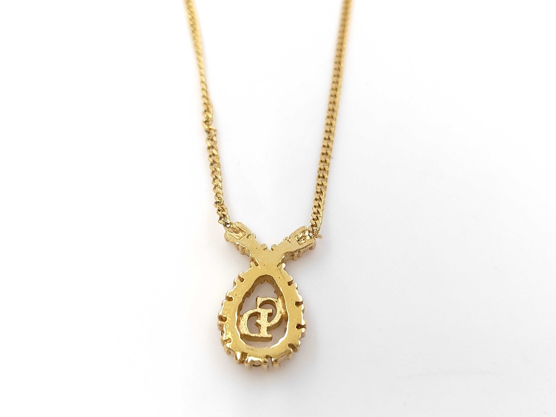 Dior rhinestone necklace