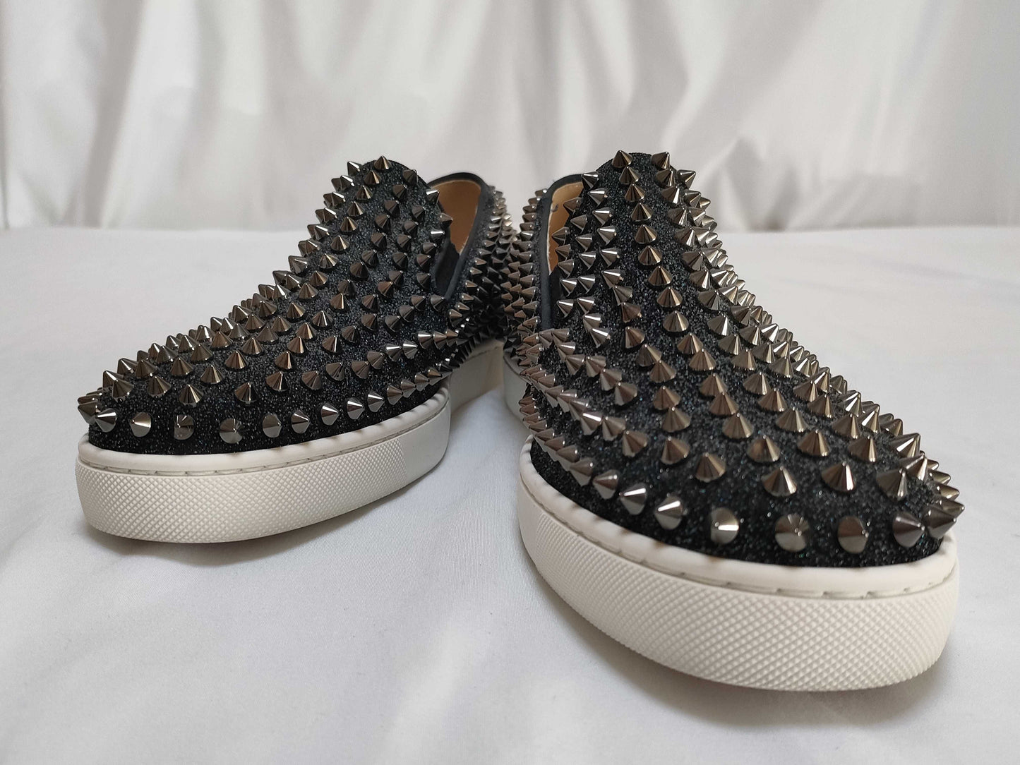 Christian Louboutin Studded Slip-On Sneakers