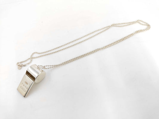 Tiffany & Co. Whistle Motif Ball Chain Necklace, SV925, 21.8g