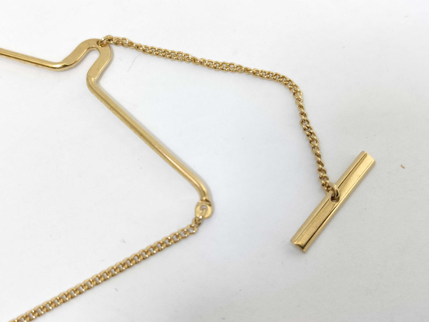Dior Tie Chain/Gold Tie Clip/Cufflinks