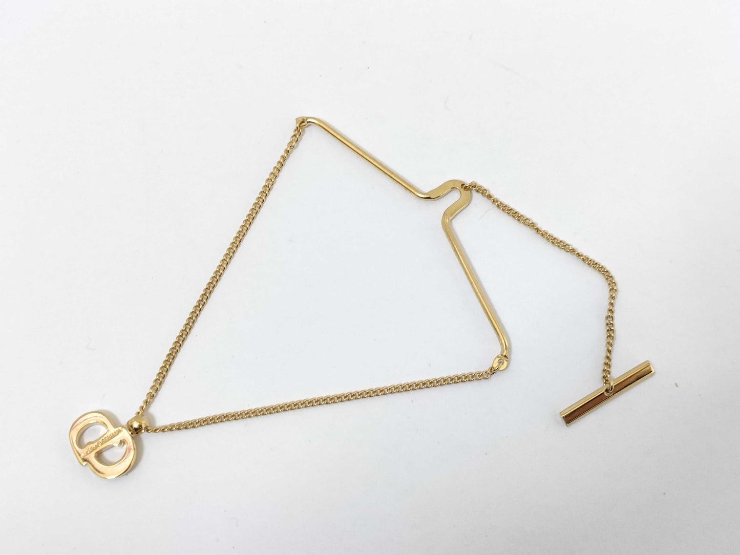 Dior Tie Chain/Gold Tie Clip/Cufflinks