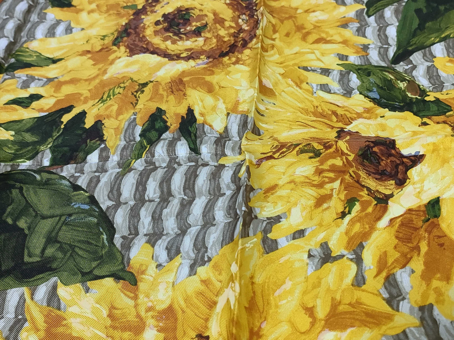 GUCCI Sunflower Yellow Scarf