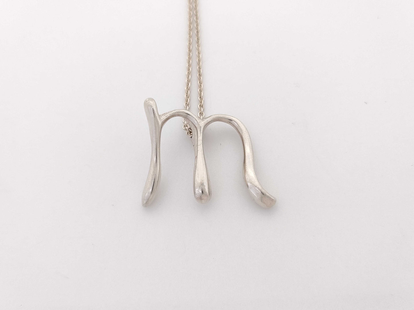 Tiffany & Co. M Initial Necklace in SV925