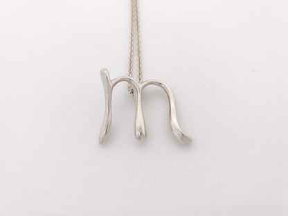 Tiffany & Co. M Initial Necklace in SV925