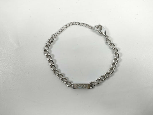 Dior logo plate bracelet bracelet bangle