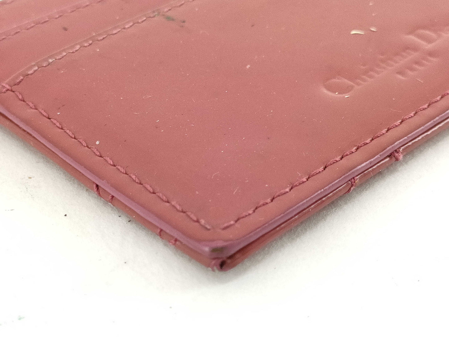 Dior Lady Dior/Card Case/Enamel Card Case, Pass Case, Business Card Case