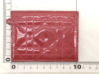 Dior Lady Dior/Card Case/Enamel Card Case, Pass Case, Business Card Case