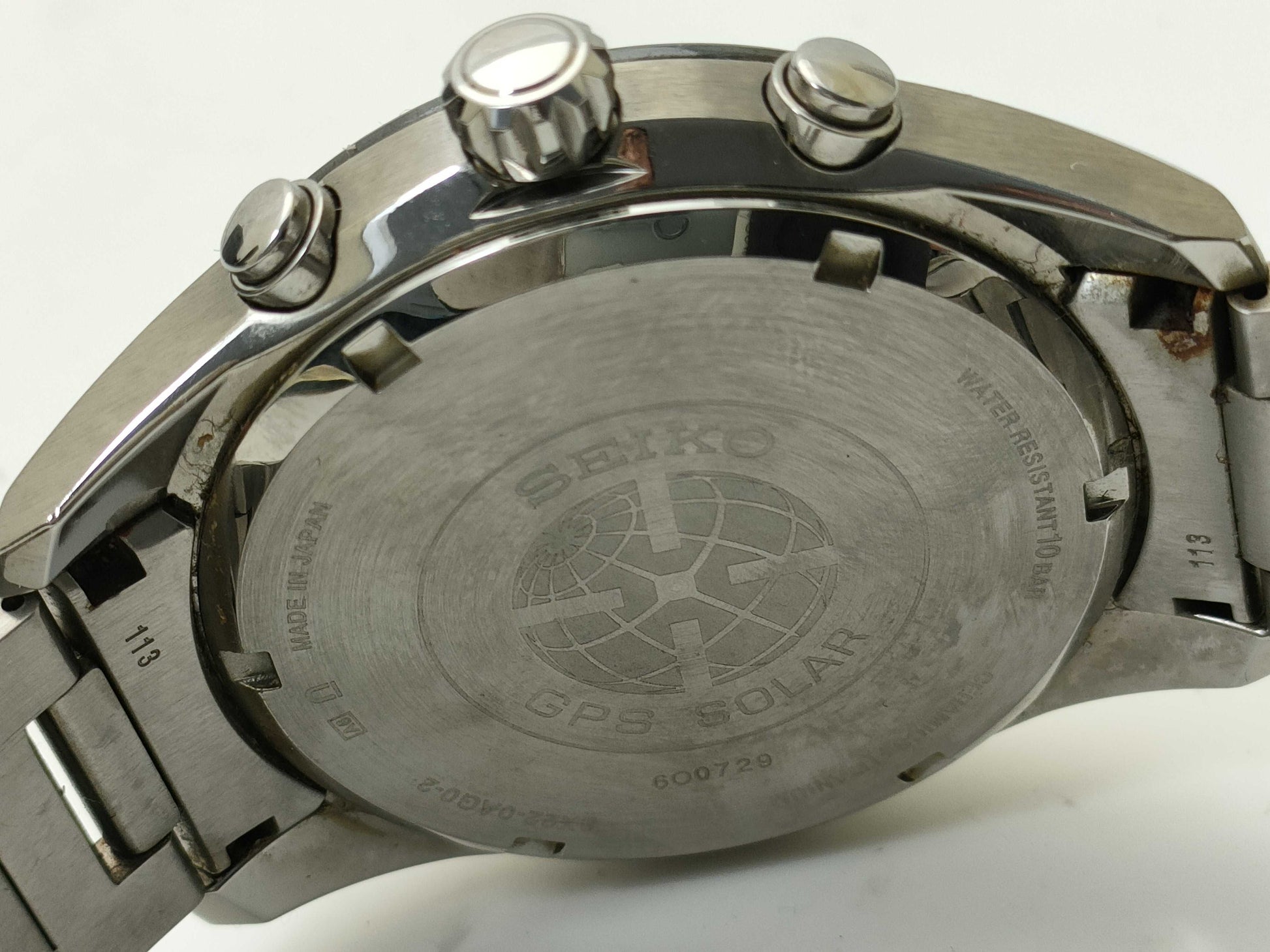 SEIKO 8X22-0AG0-2 Broken Crown Men's Watch