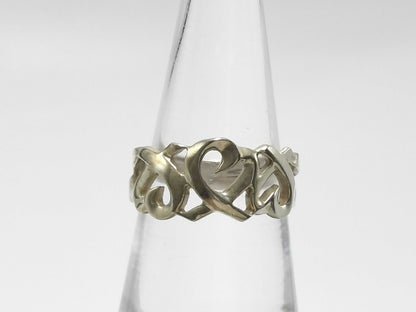Tiffany & Co. Paloma Picasso Triple Loving Heart Ring in SV925, 2.8g